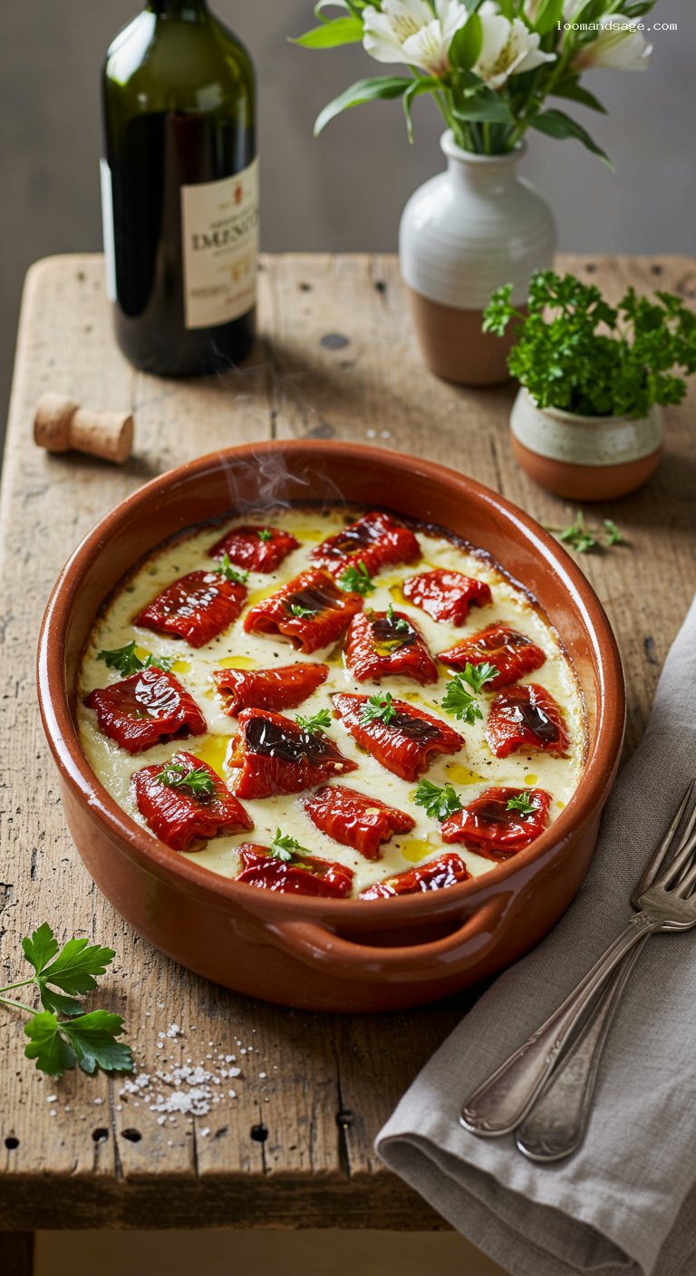 Baked Piquillo Peppers Stuffed with Brandade