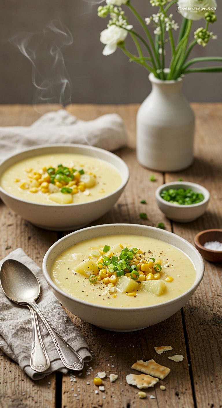 Cheater Corn-Potato Chowder with Evaporated Milk