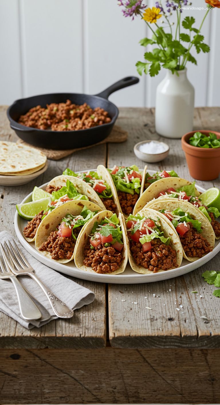 Classic Beef Tacos with Pico de Gallo