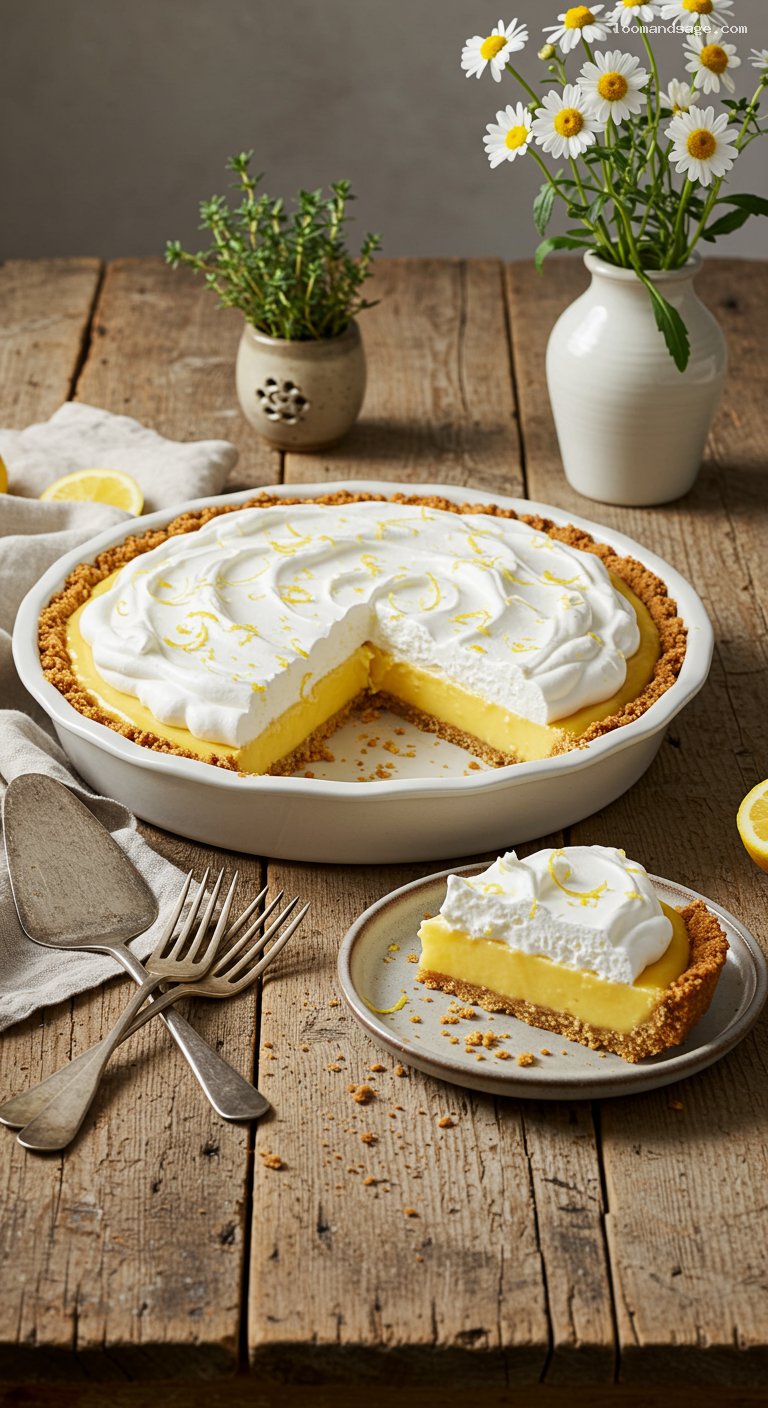 Classic Lemon Icebox Pie with Whipped Cream