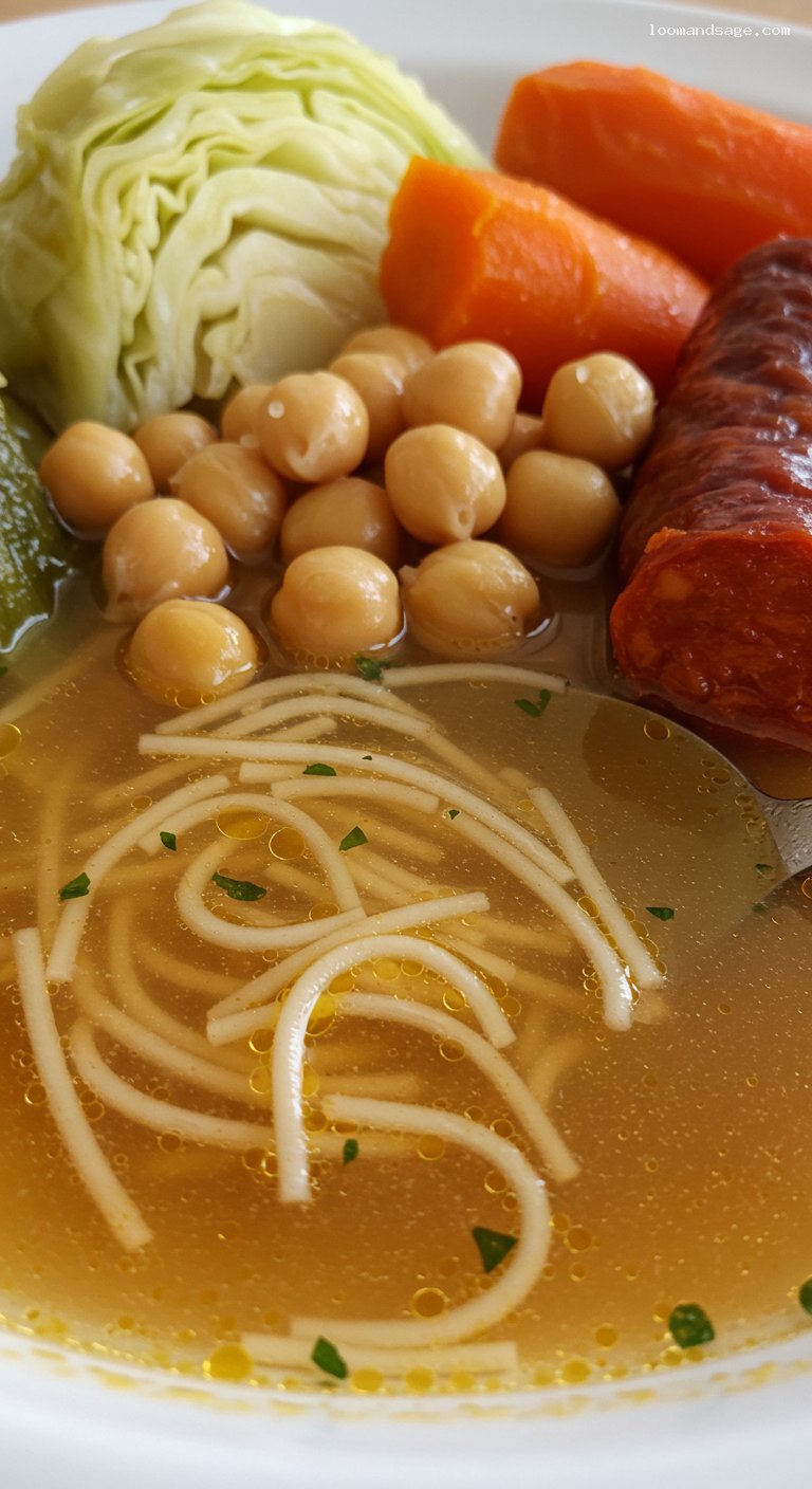 Cocido Madrileño: Three-Course Chickpea Feast – Closeup