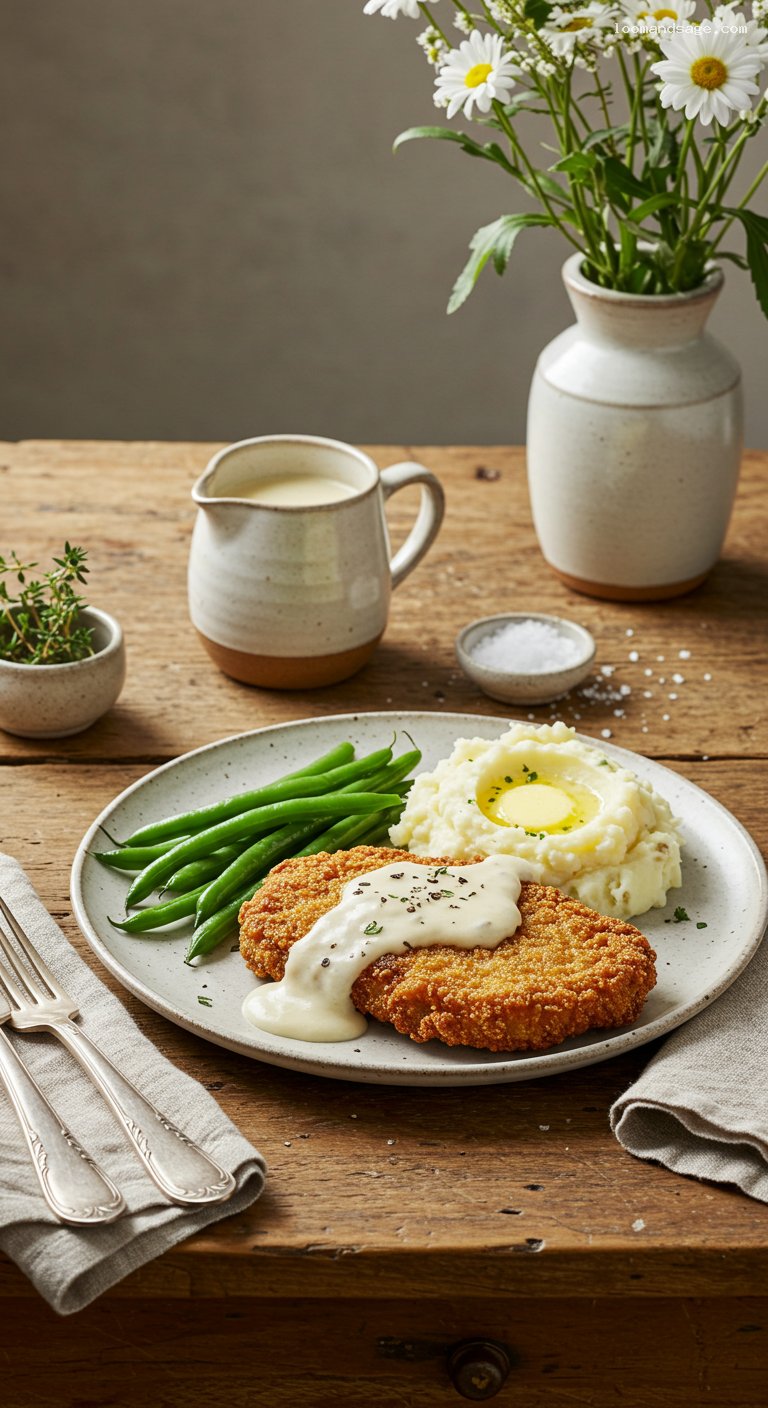 Country-Fried Steak with Creamy Sawmill Gravy