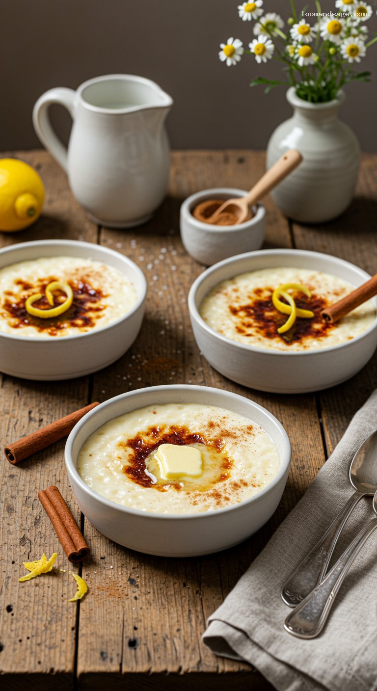 Creamy Arroz con Leche with Cinnamon Sugar