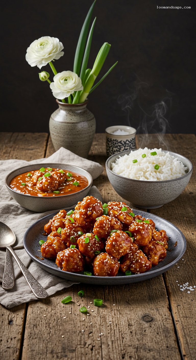 Crispy Gobi Manchurian with Chile Garlic Glaze