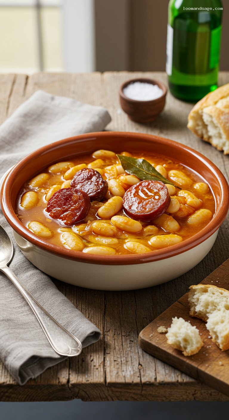Fabada Asturiana with Chorizo, Morcilla, and Saffron
