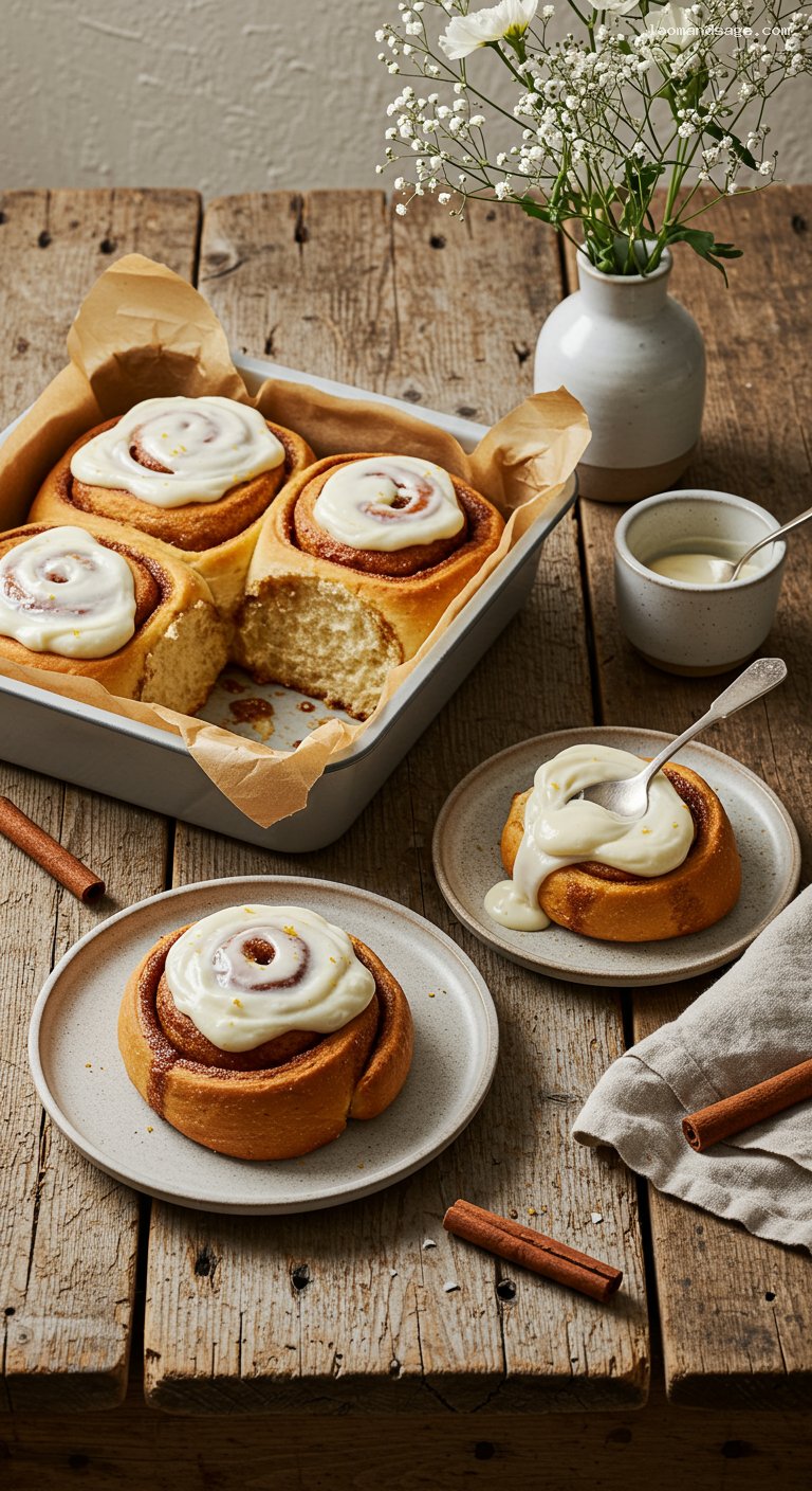 Giant Cinnamon Rolls with Cream Cheese Icing