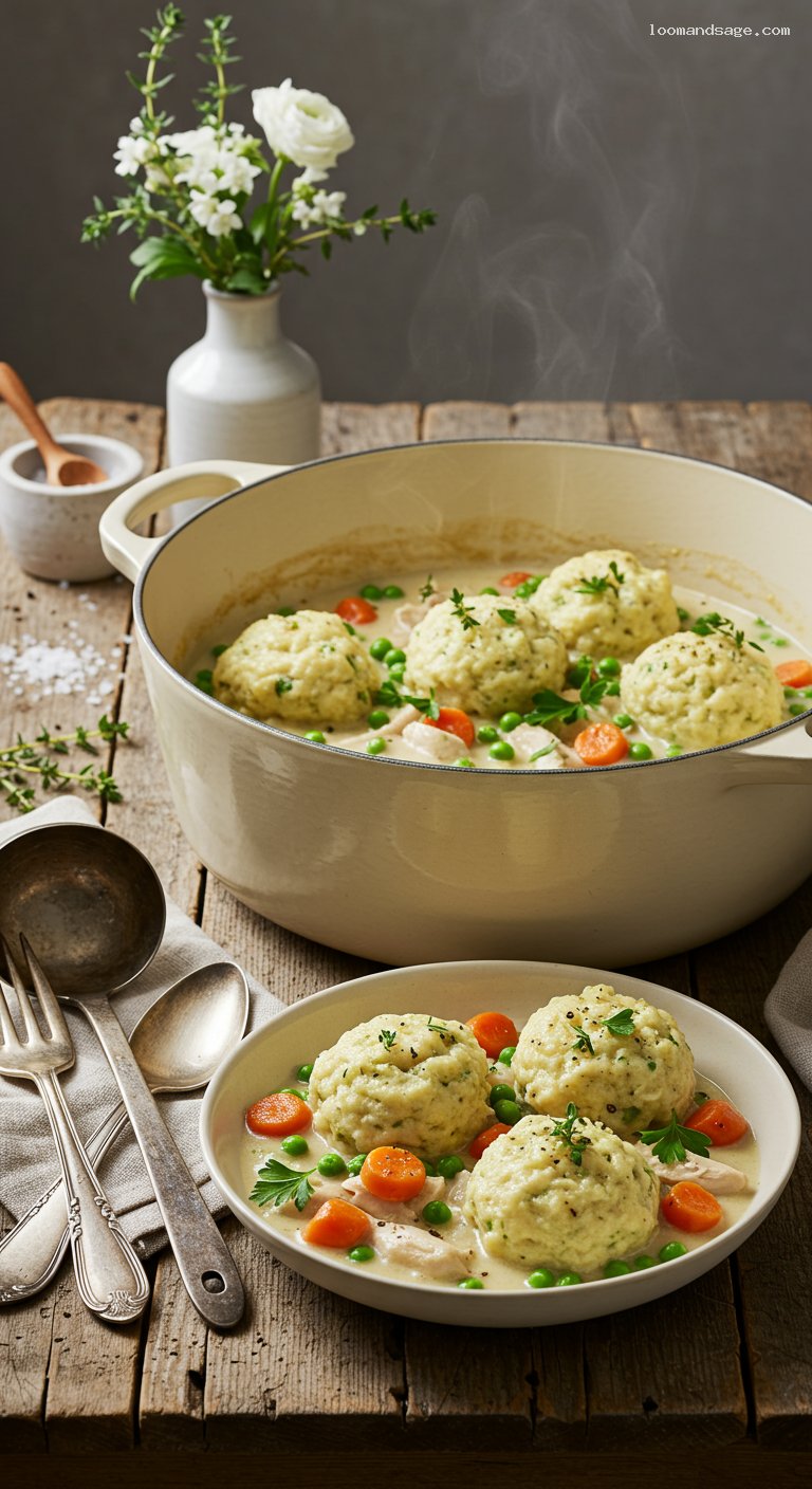 Gluten-Free Chicken and Dumplings with Thyme Stew