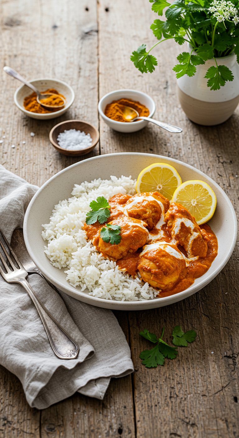 Gluten-Free Chicken Tikka Masala with Basmati Rice