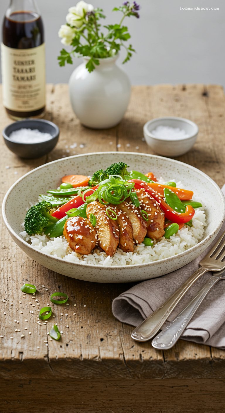 Gluten-Free Ginger-Garlic Chicken Stir-Fry with Rice