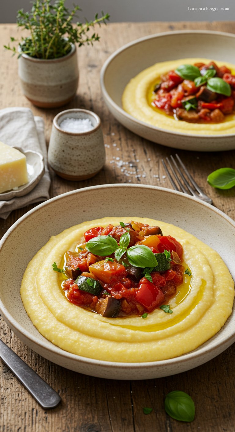 Gluten-Free Ratatouille with Creamy Polenta
