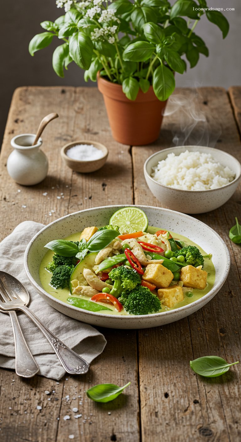 Gluten-Free Thai Green Curry with Jasmine Rice