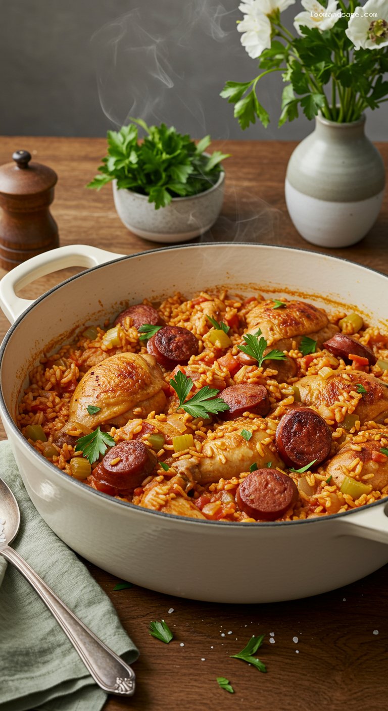 Gluten-Free Weeknight Jambalaya with Andouille and Chicken