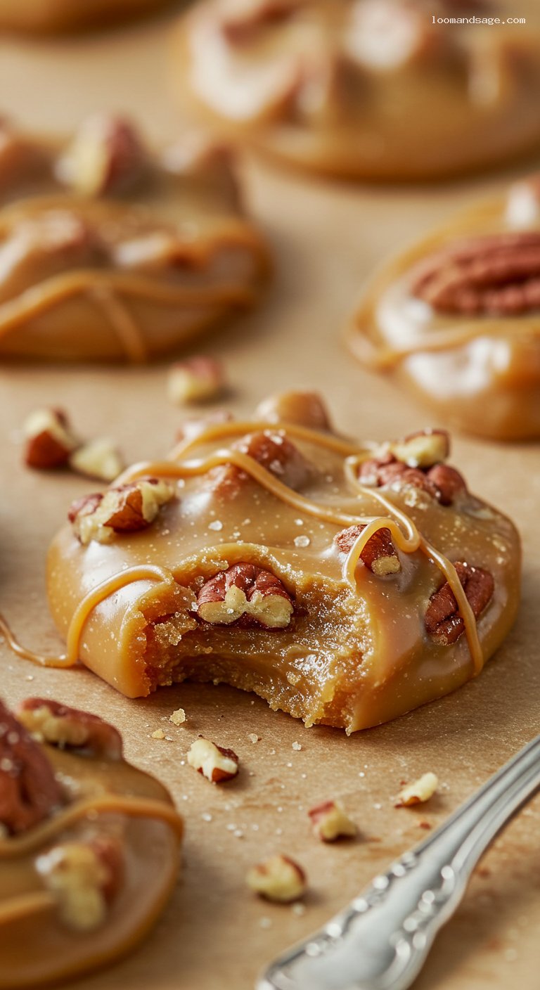 New Orleans Pecan Pralines – Closeup