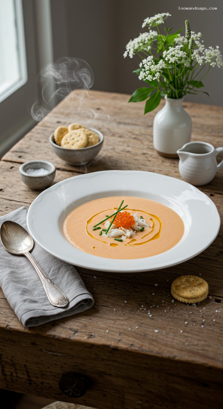 Silky Lowcountry She-Crab Soup with Sherry