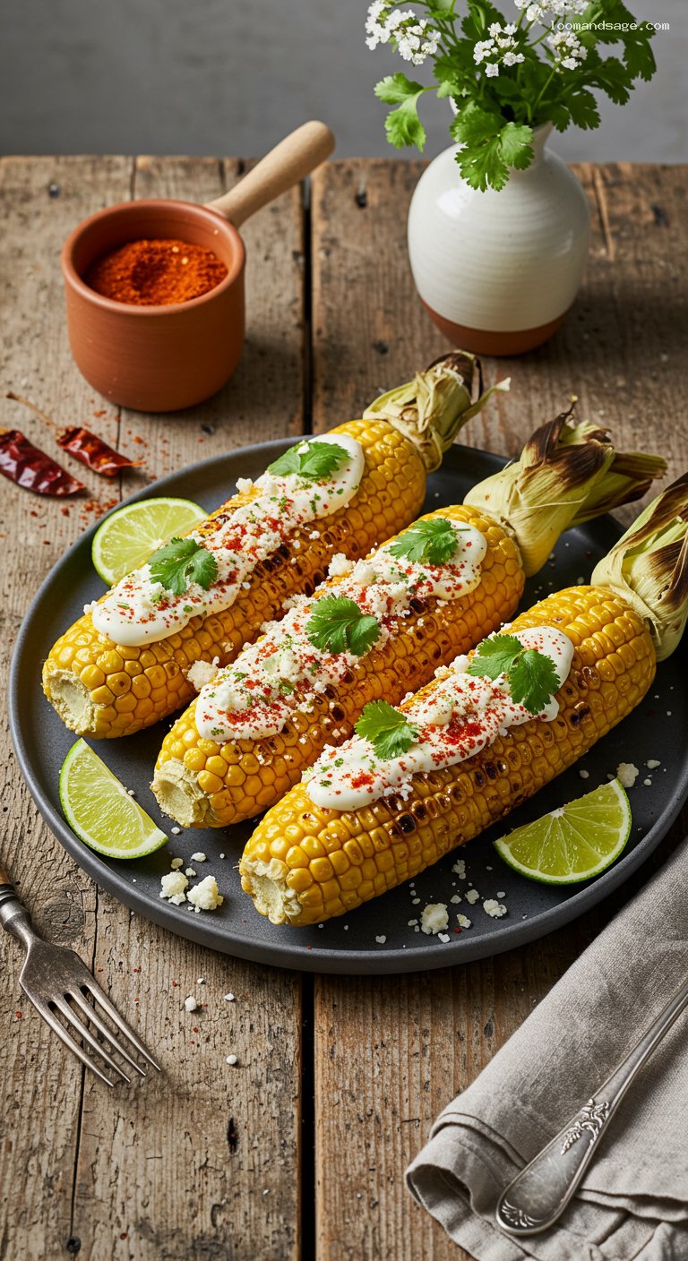 Smoky Street-Style Elote (Mexican Grilled Corn)