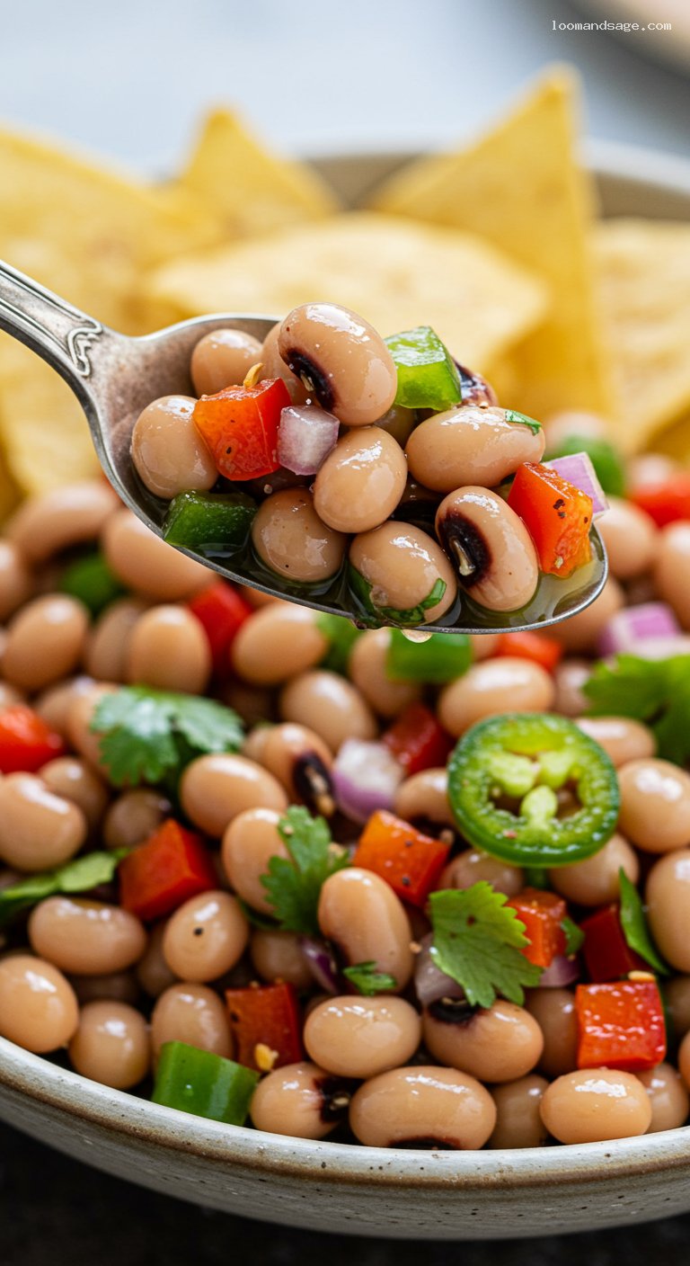 Texas Caviar with Zesty Vinaigrette – Closeup