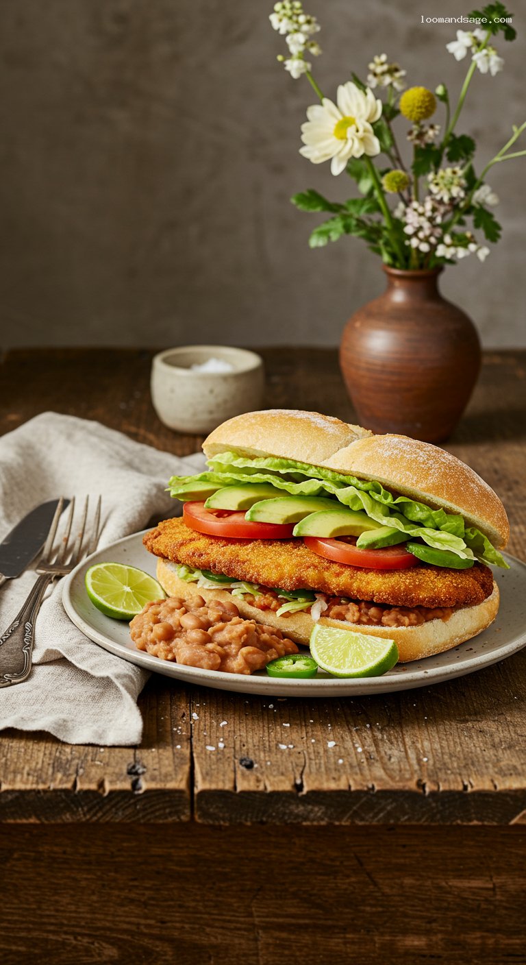 Torta de Milanesa (Crispy Breaded Cutlet Sandwich)