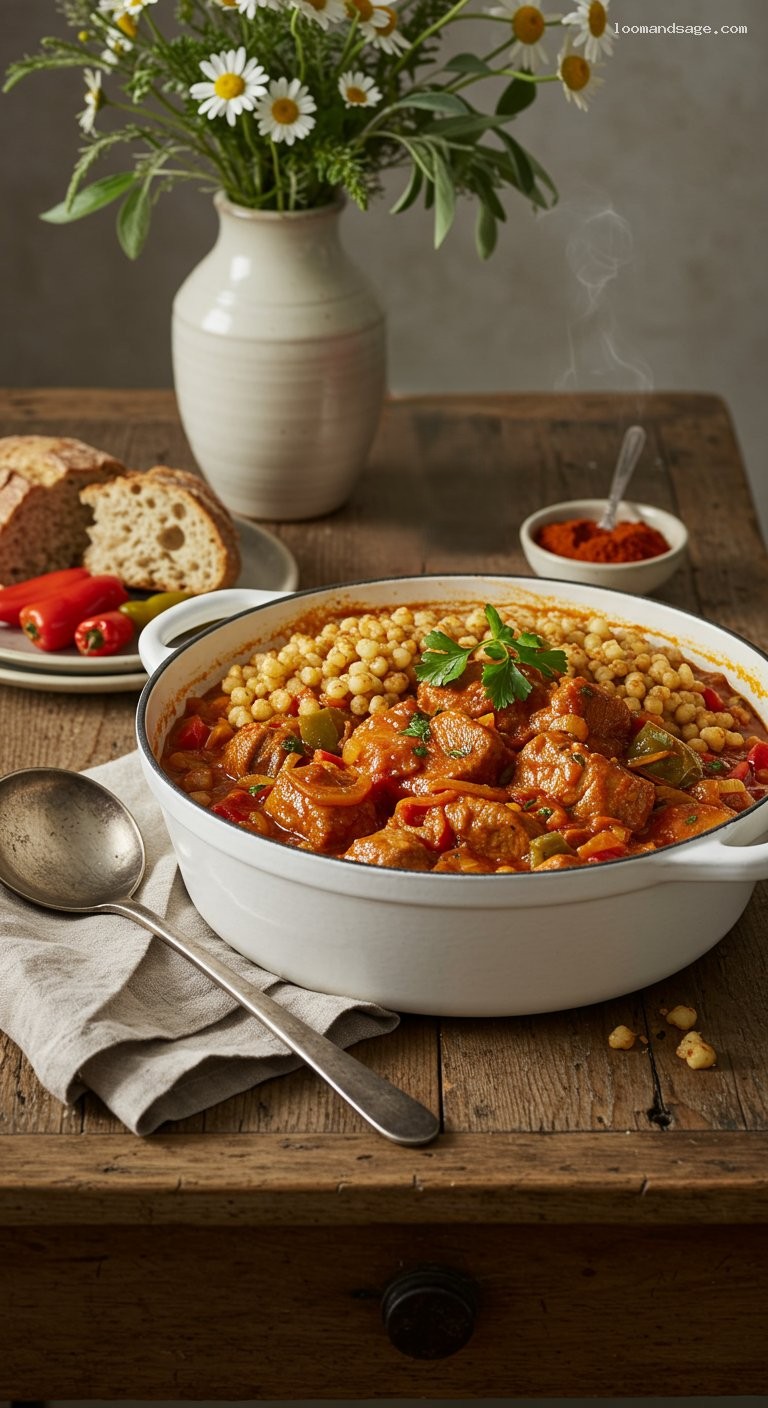 One-Pot Tarhonyás Hús with Toasted Egg Barley