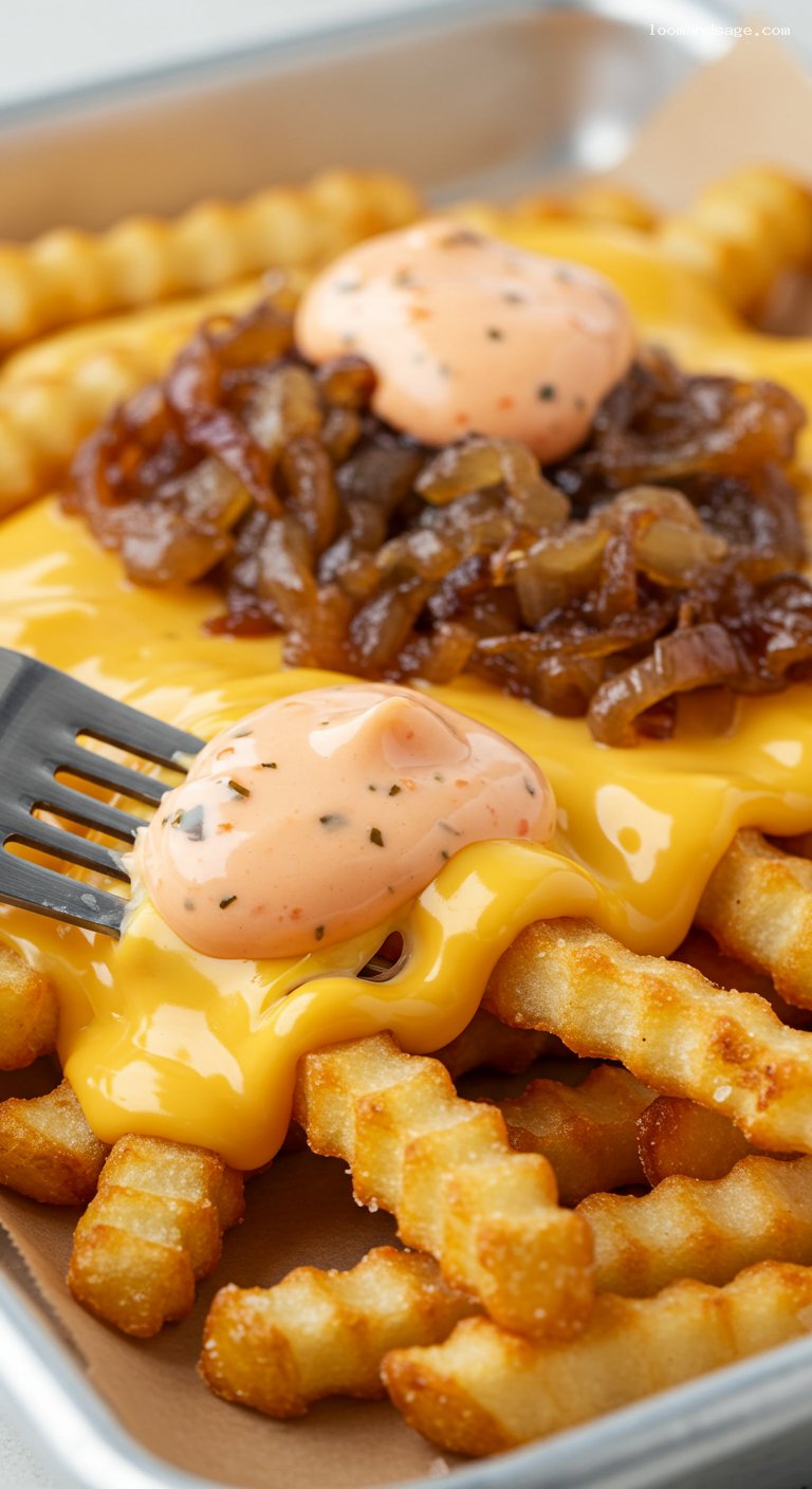 Animal Style Fries (In-N-Out Copycat) – Closeup