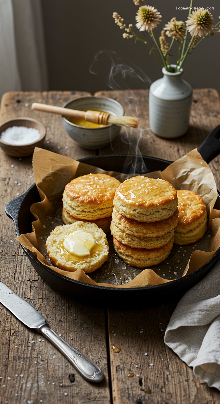 Buttermilk Biscuits with Honey-Butter Glaze