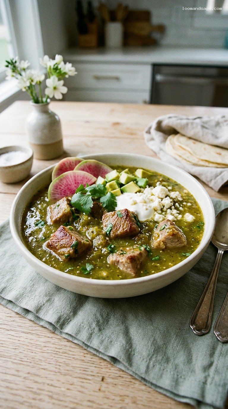 Charred Tomatillo Pork Chili Verde