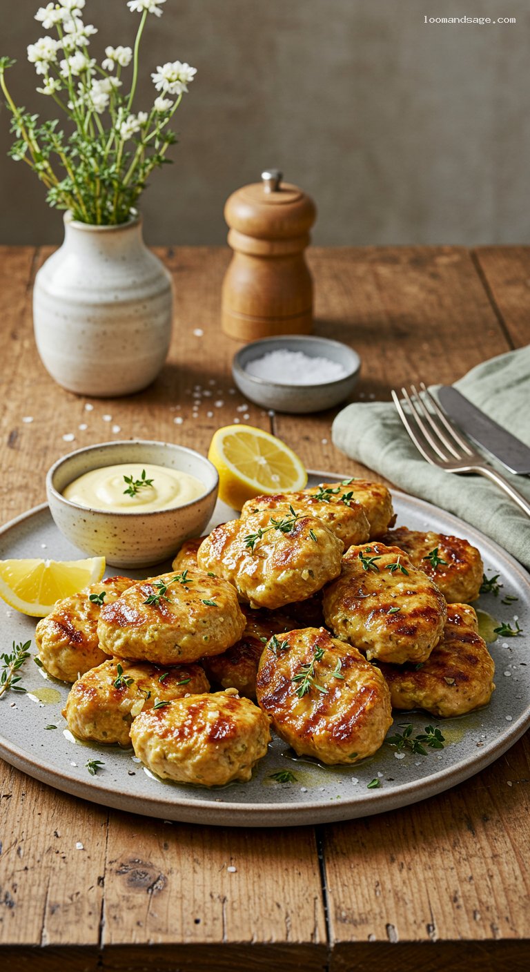 Chick-fil-A-Style Grilled Nuggets with Lemon Garlic Herb Marinade