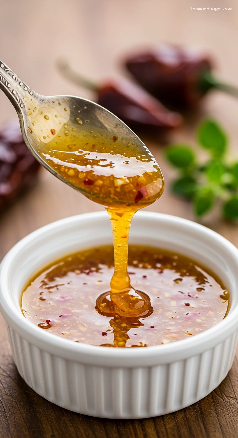Chipotle Honey Vinaigrette (Chipotle Copycat) – Closeup