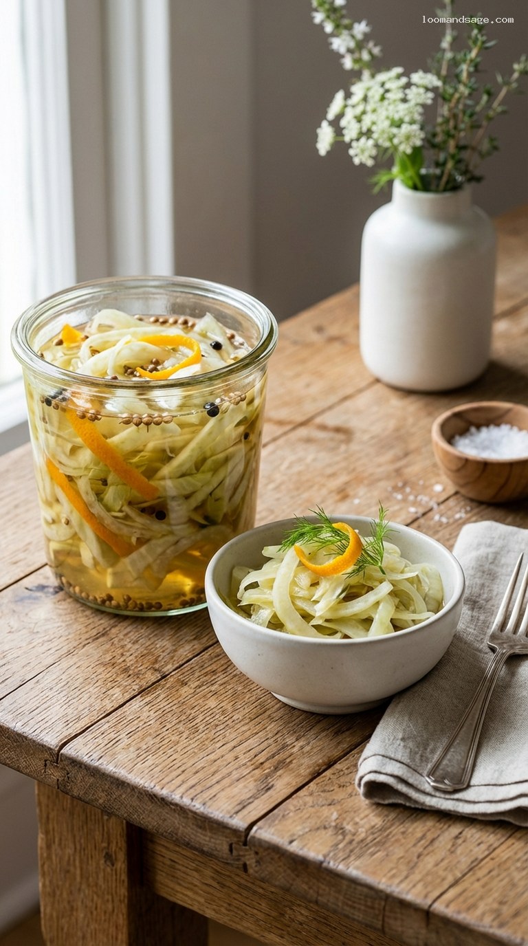 Citrus Pickled Fennel with Orange and Coriander
