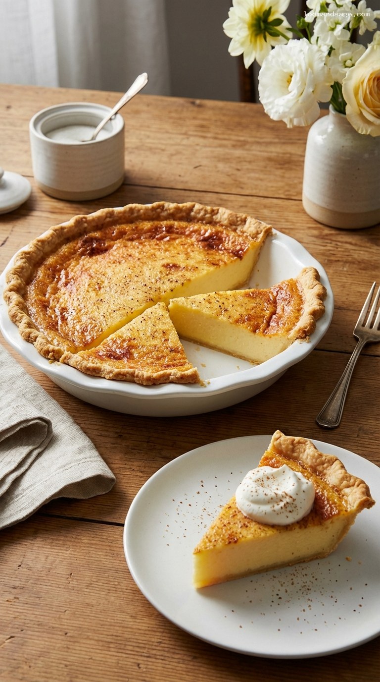 Classic Buttermilk Pie with Silky Custard Filling