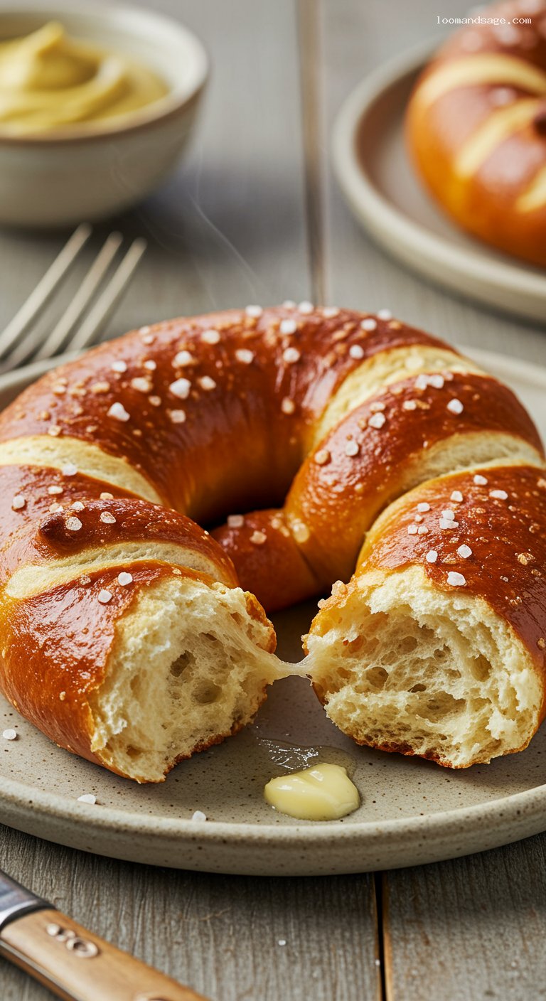 Copycat Auntie Anne’s Soft Pretzels – Closeup