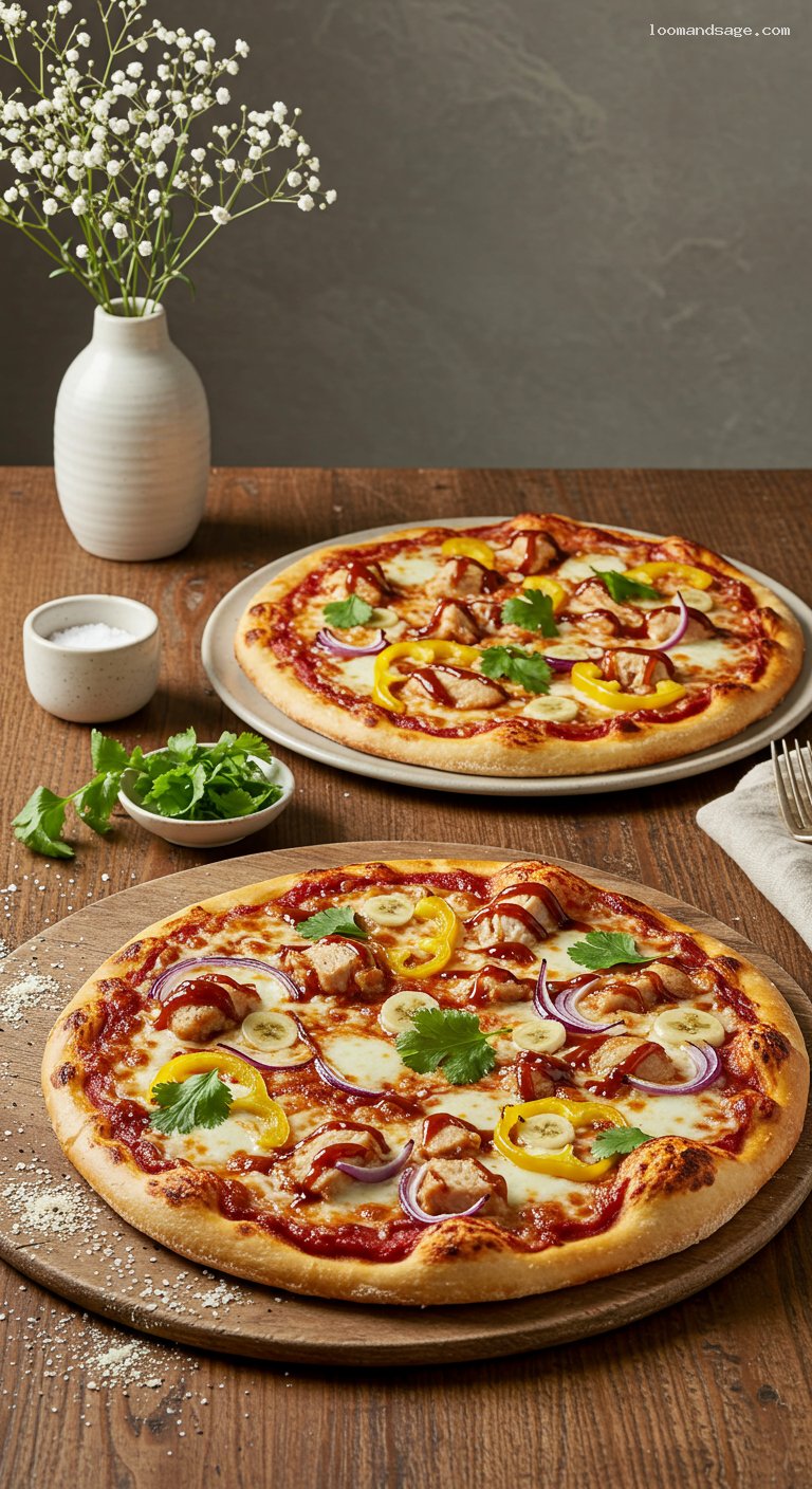 Copycat Blaze BBQ Chicken Pizza with Cilantro