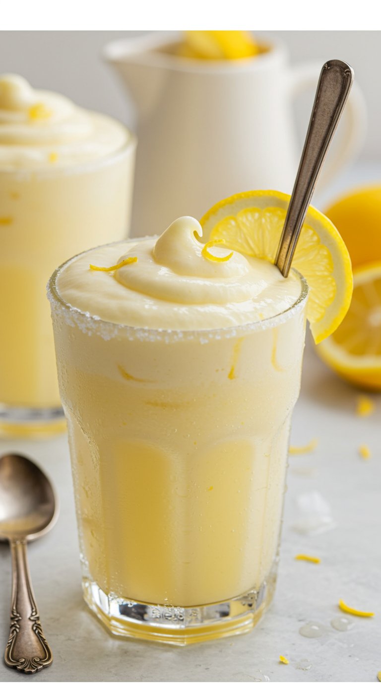 Copycat Chick-fil-A Frosted Lemonade – Closeup