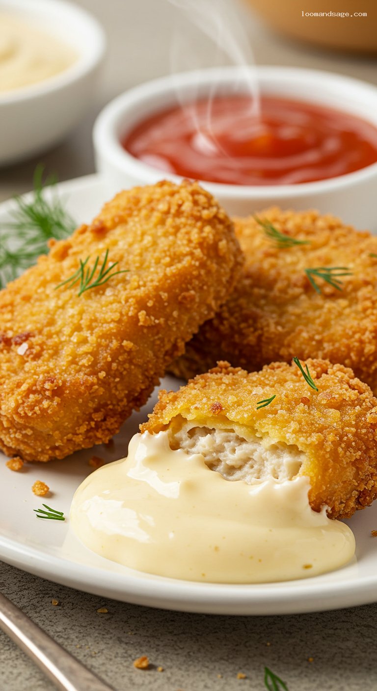 Copycat Chick‑fil‑A Nuggets with Dipping Sauces – Closeup