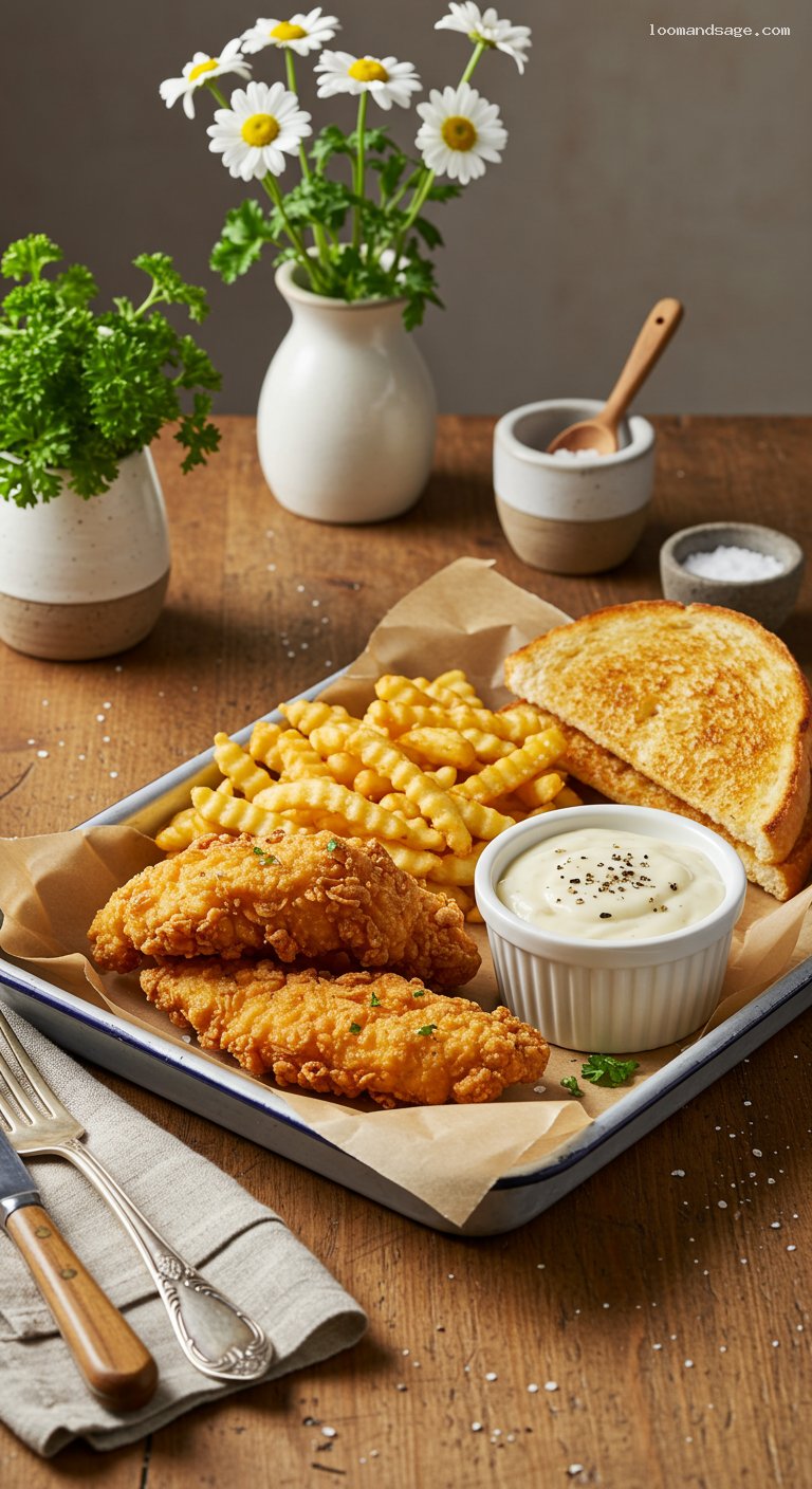 Copycat Dairy Queen Chicken Strip Basket with Country Gravy