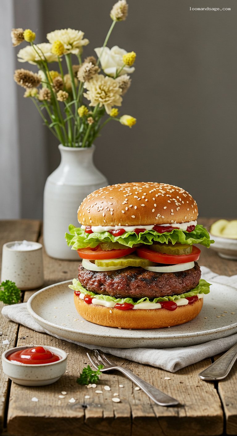 Copycat Impossible Whopper (Burger King Style)