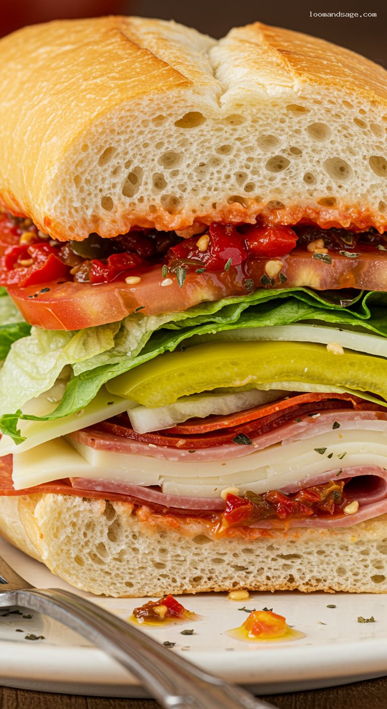 Copycat Jersey Mike’s Spicy East Coast Italian Sub – Closeup