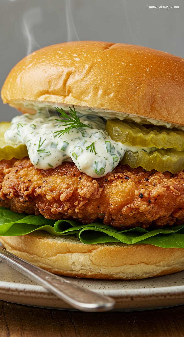 Copycat Shake Shack Chick’n Shack Sandwich – Closeup