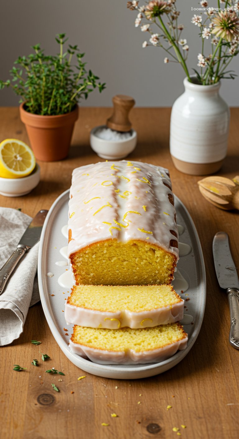 Copycat Starbucks Lemon Loaf with Tart Glaze
