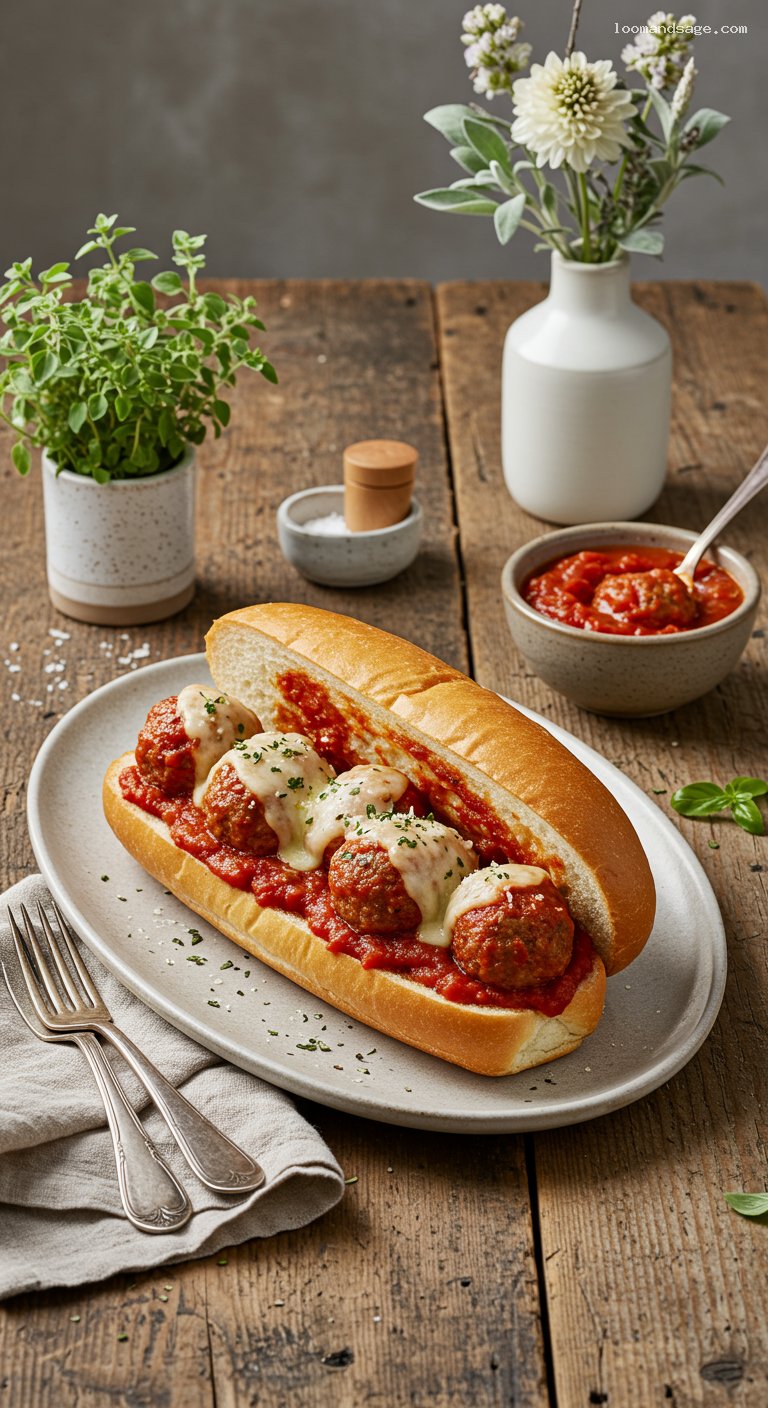 Copycat Subway Meatball Marinara Sandwich