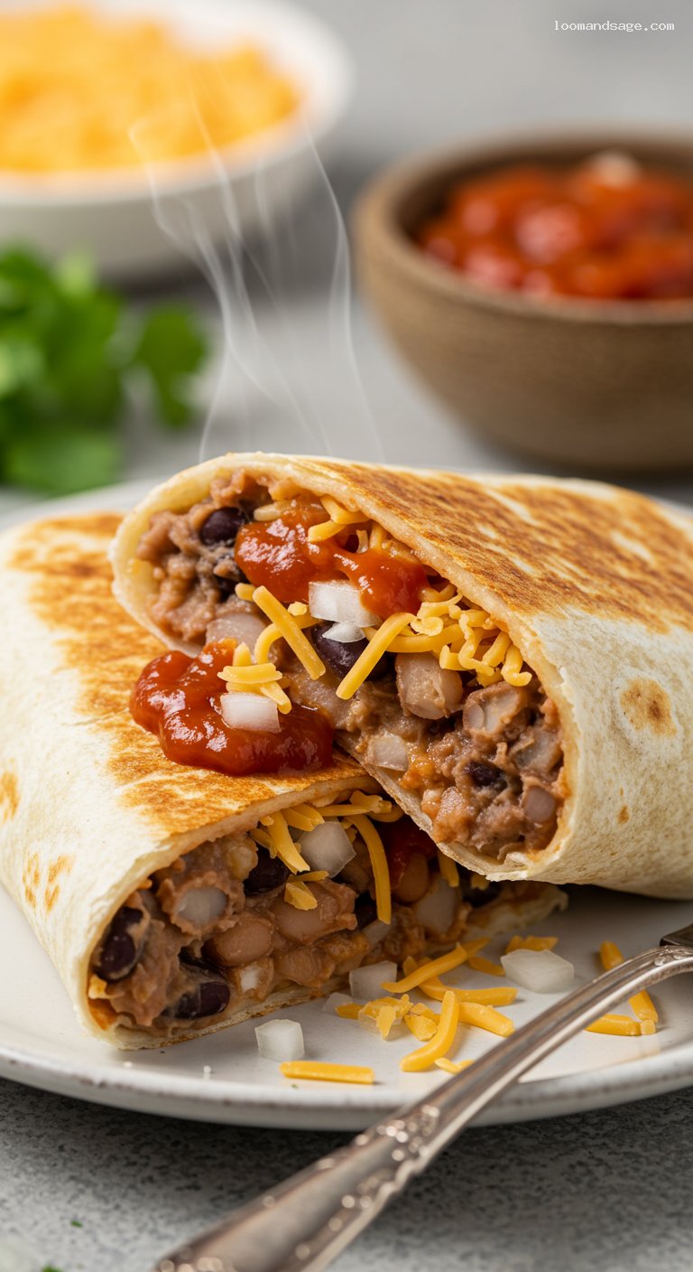 Copycat Taco Bell Bean Burrito Recipe – Closeup