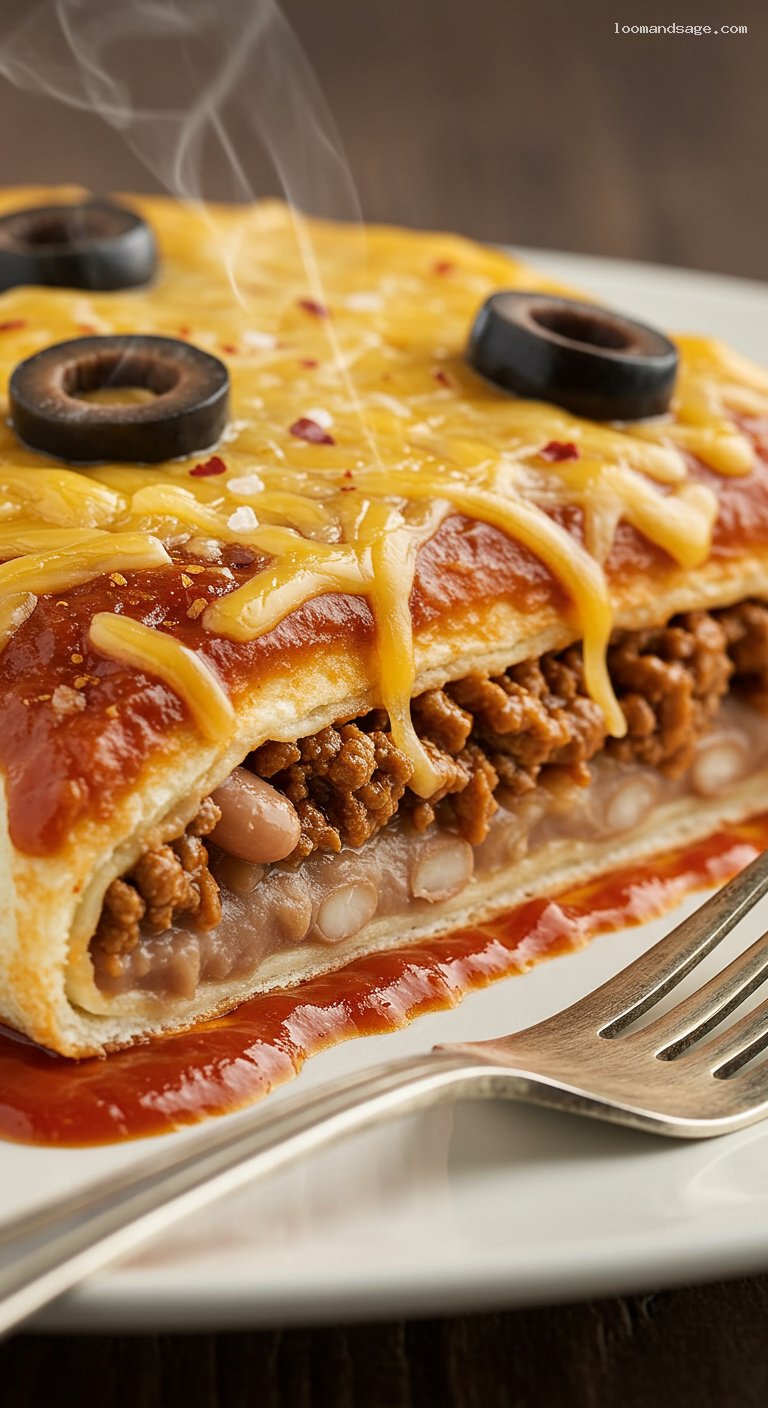 Copycat Taco Bell Enchirito Recipe – Closeup