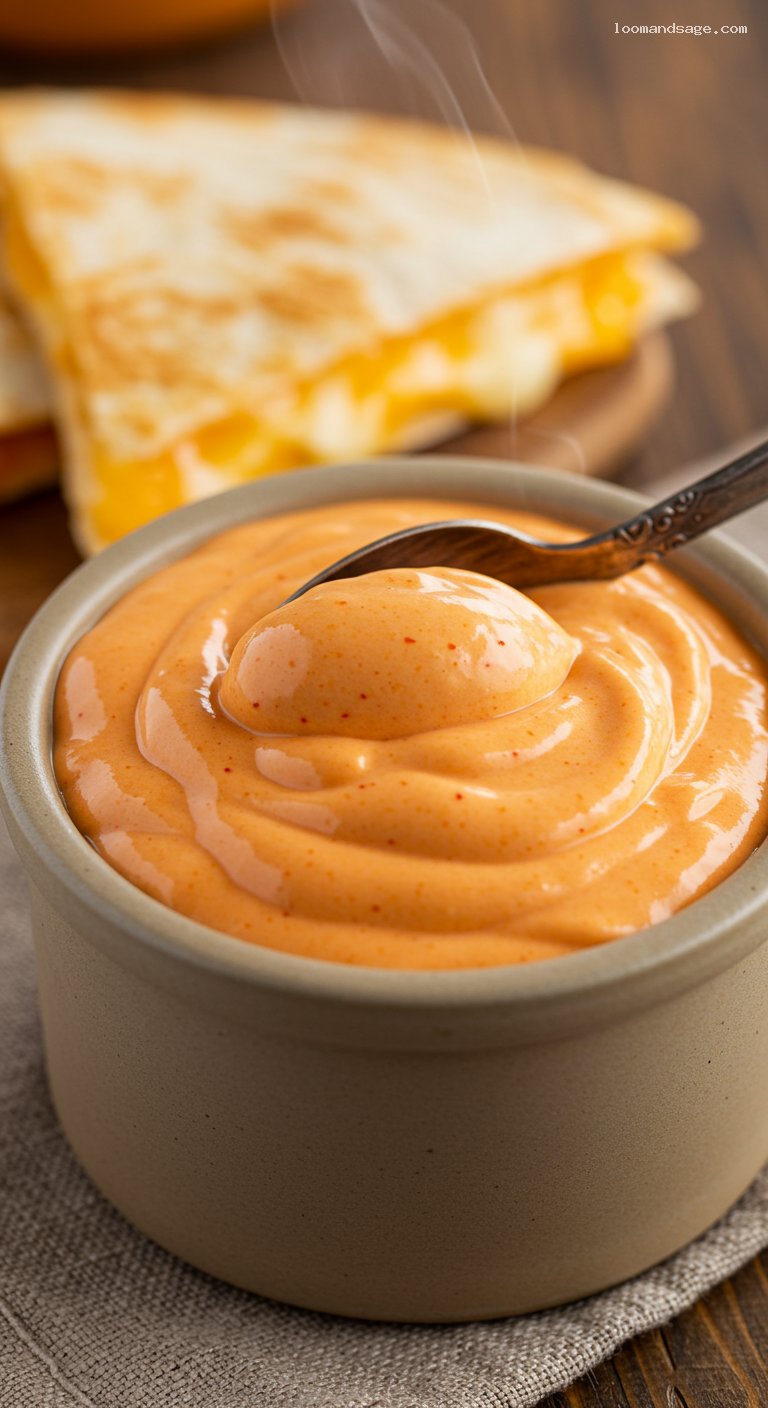 Copycat Taco Bell Lava Sauce – Closeup