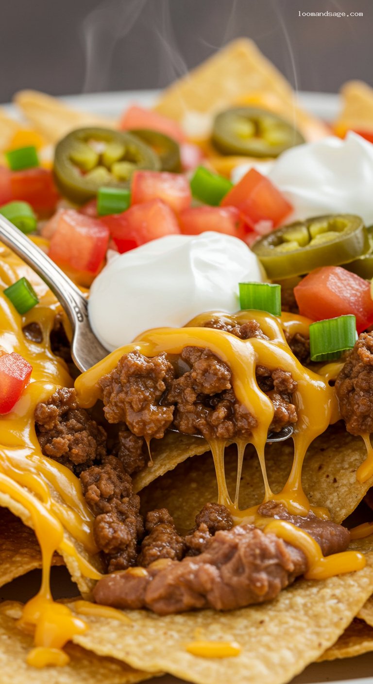Copycat Taco Bell Nachos BellGrande Recipe – Closeup