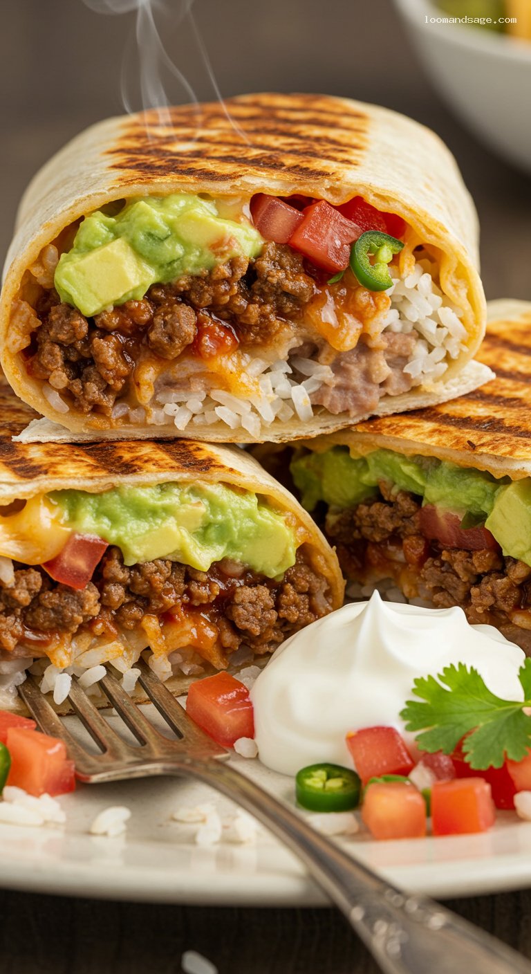 Copycat Taco Bell XXL Grilled Stuft Burrito – Closeup