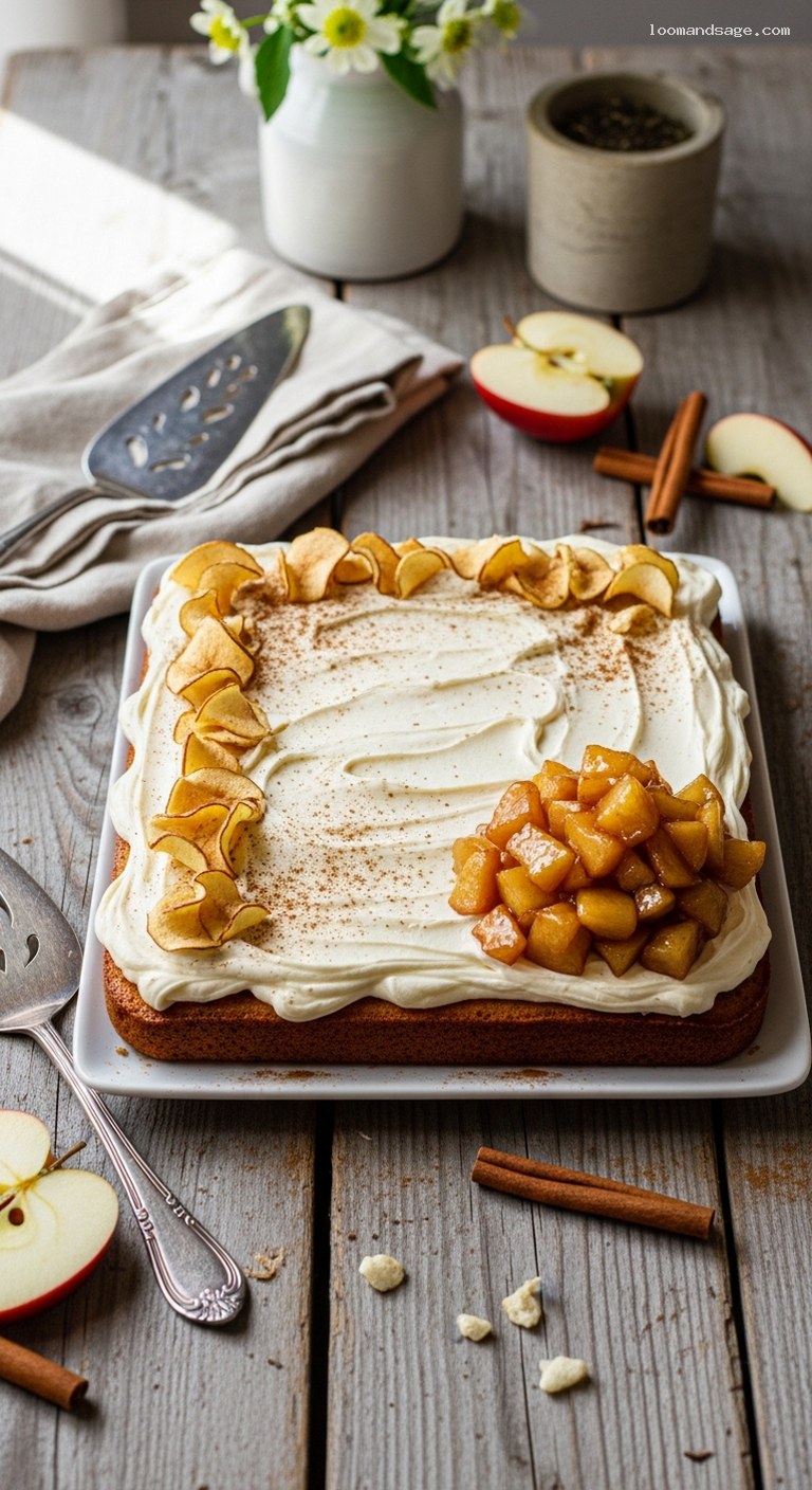 Cozy Apple Cider Cake With Cinnamon Cream Cheese Frosting