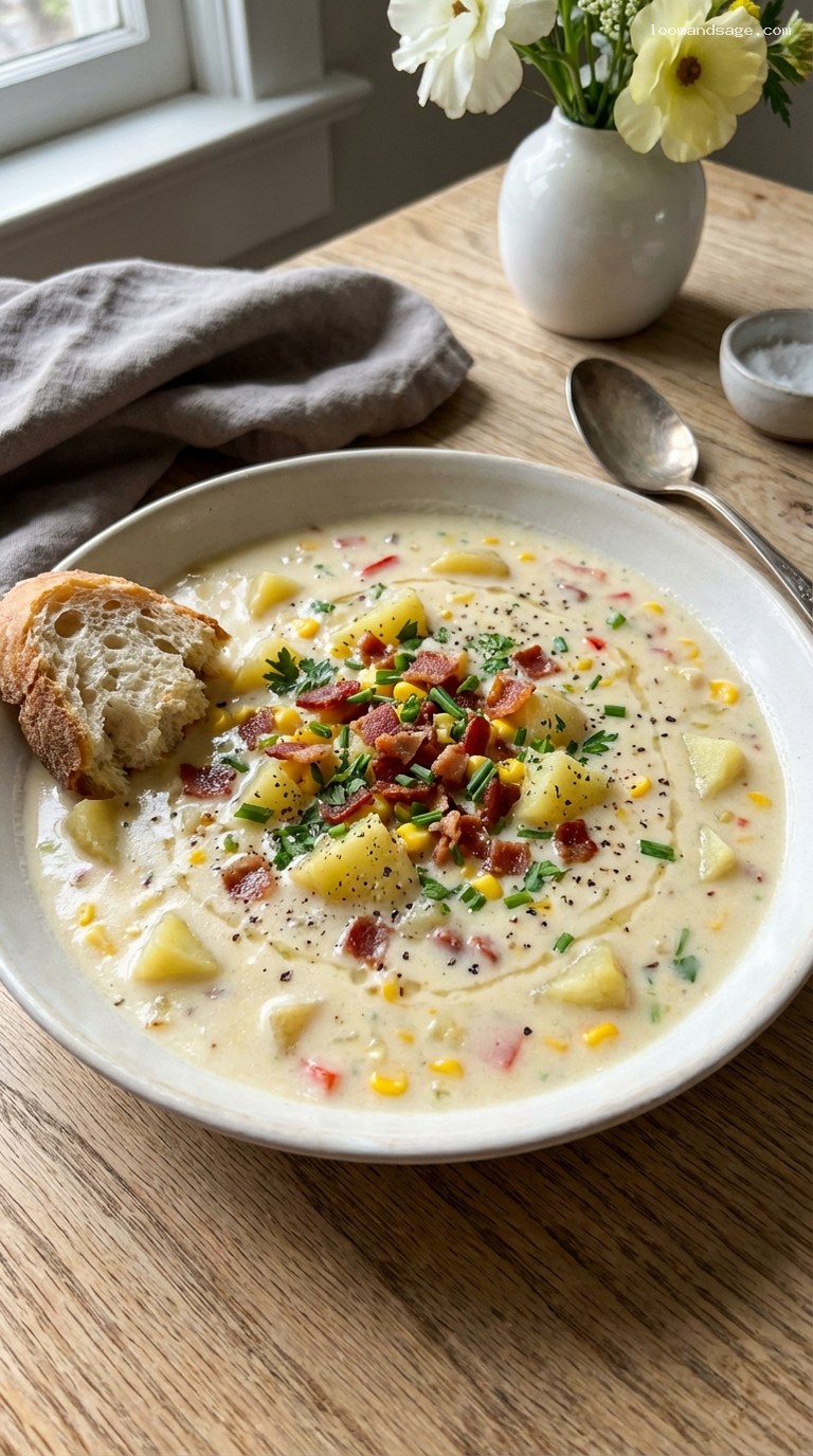 Creamy Bacon and Potato Corn Chowder