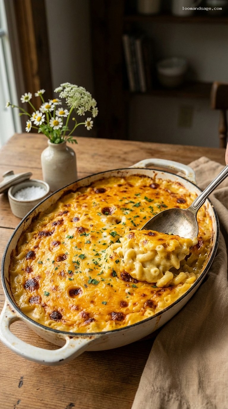 Creamy Baked Amish Macaroni and Cheese