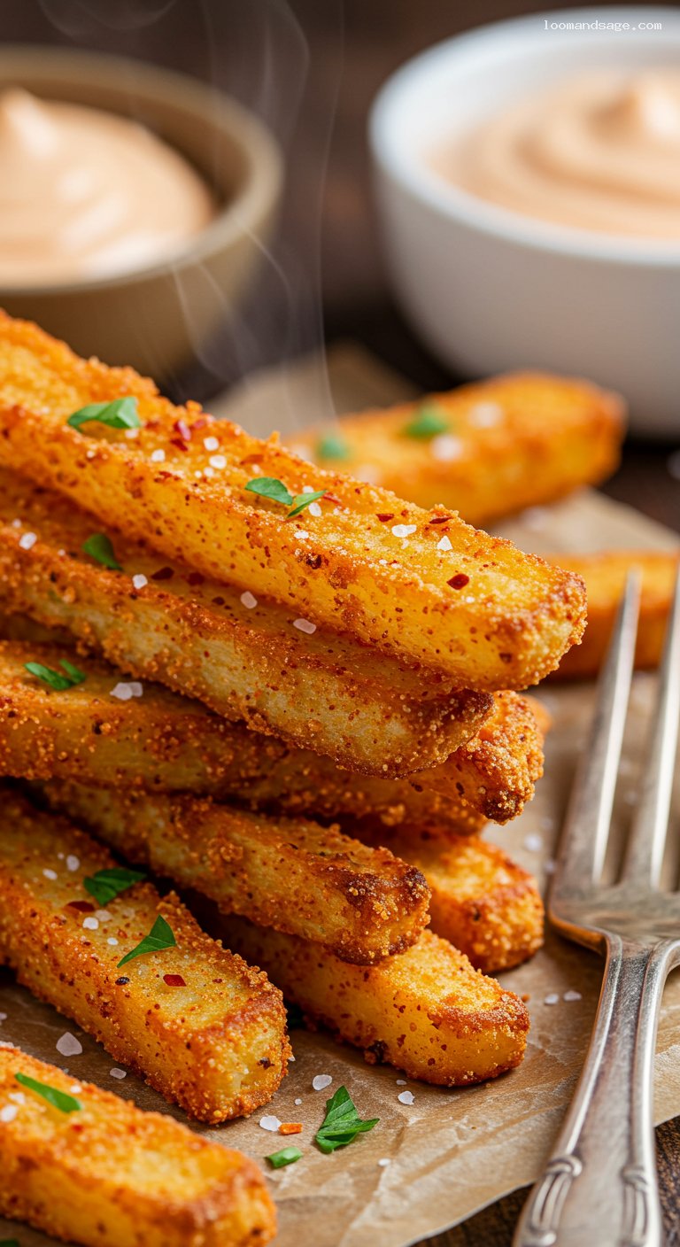 Crispy Cajun-Style Fries (Popeyes Copycat) – Closeup