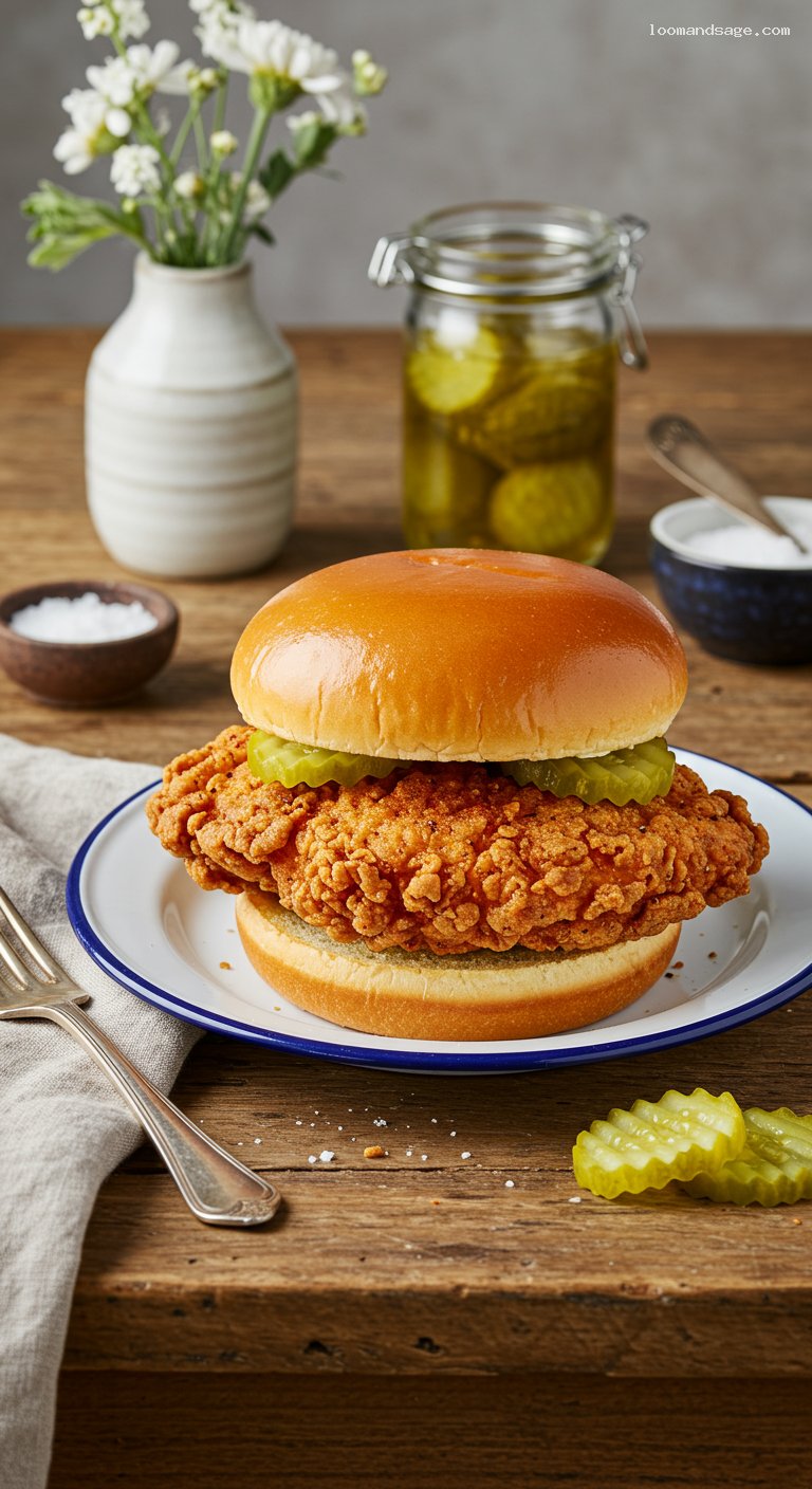 Crispy Chick-fil-A Style Chicken Sandwich