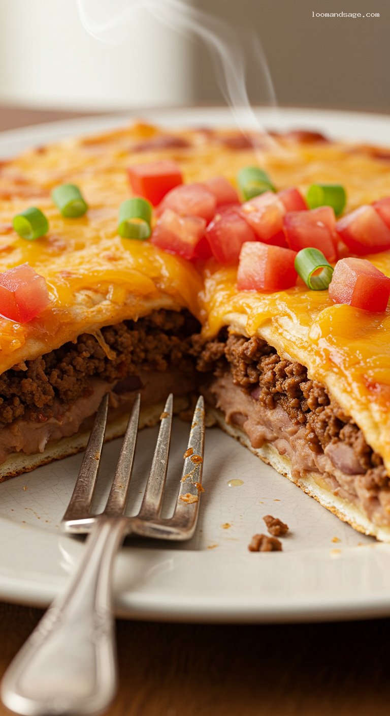 Crispy Mexican Pizza (Taco Bell Copycat) – Closeup